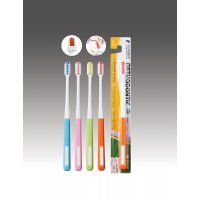 Plasdent ORTHODONTIC Ʌ-SHAPED TOOTHBRUSH, Assorted 4 colors, 12 Brushes/Box